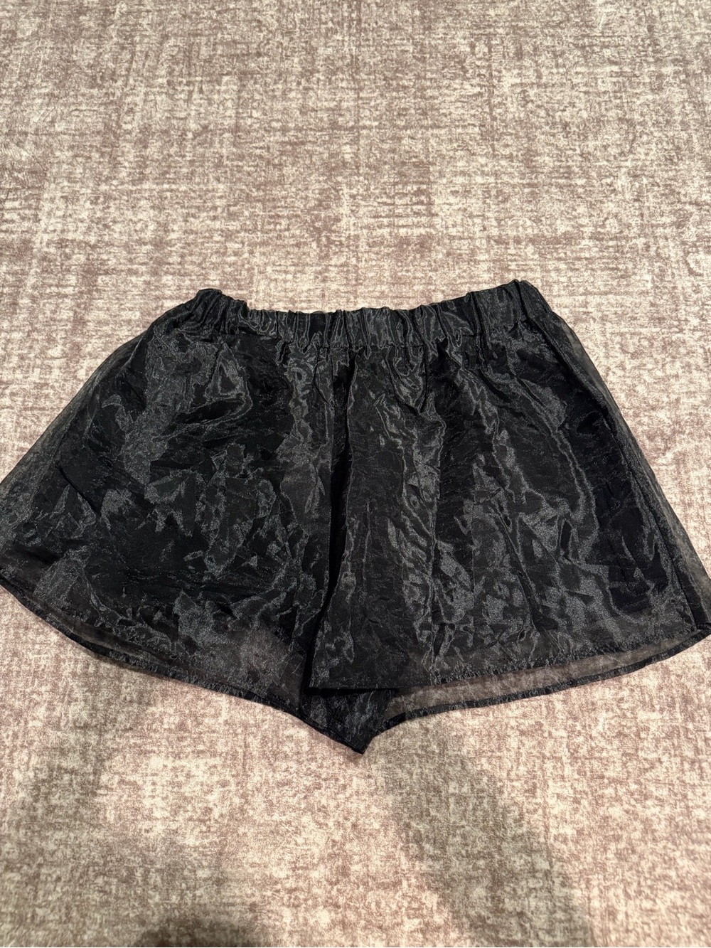 Forever 21 Black Sheer Overlay Shorts